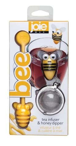 Bee Tea Infuser With Honey Dipper