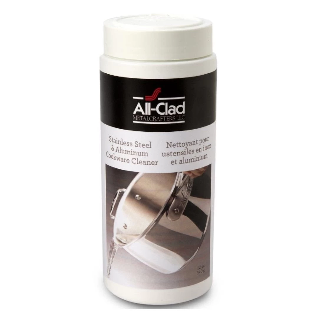 All-Clad D3 Stainless Steel 12.5" Fry Pan + Cleaner 5 All-Clad D3 Stainless Steel 12.5" Fry Pan + Cleaner - Image 3