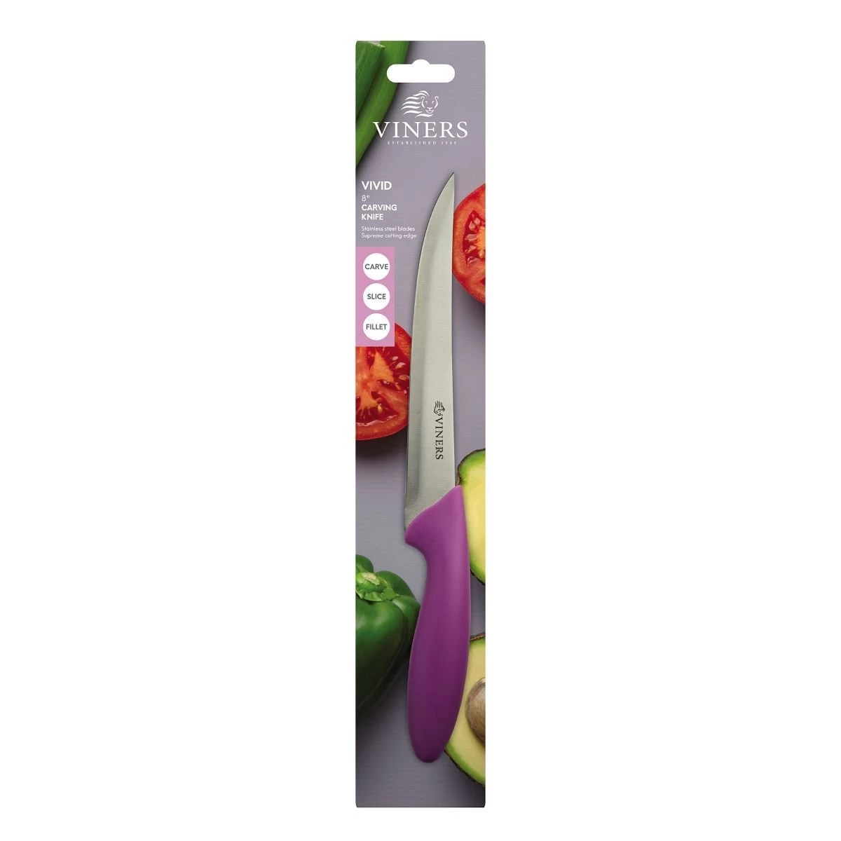 Viners Vivid 8" Carving Knife 4 Viners Vivid 8" Carving Knife - Image 2