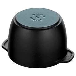 Staub 1.5 Qt. Petite French Oven | Matte Black -Cookware & Knives Shop 1.5qt petite french oven c