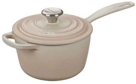 Le Creuset 1.75 Qt. Signature Enameled Cast Iron Saucepan With Stainless Steel Knob | Meringue White 3 Le Creuset 1.75 Qt. Signature Enameled Cast Iron Saucepan With Stainless Steel Knob | Meringue White