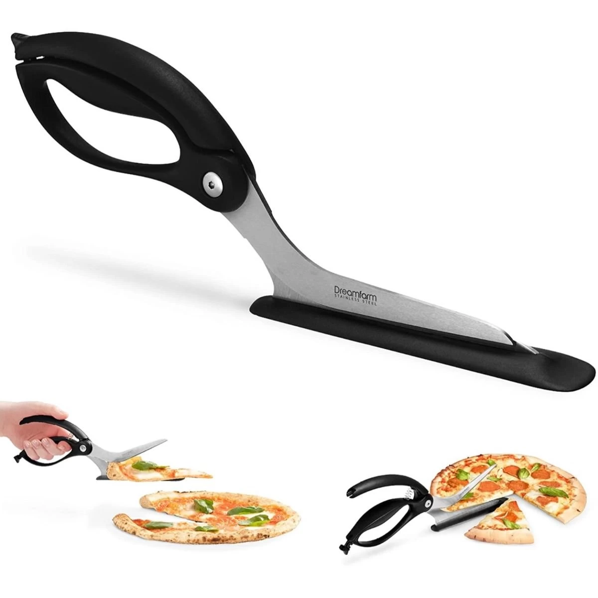 Dreamfarm Scizza Pizza Cutting Scissors | Black 3 Dreamfarm Scizza Pizza Cutting Scissors | Black