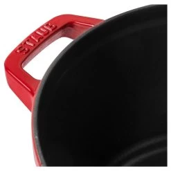 Staub Stackable Cocotte, Braiser, And Grill Pan With Lid | Cherry 19 Staub Stackable Cocotte, Braiser, And Grill Pan With Lid | Cherry -Cookware & Knives Shop 1010887 0