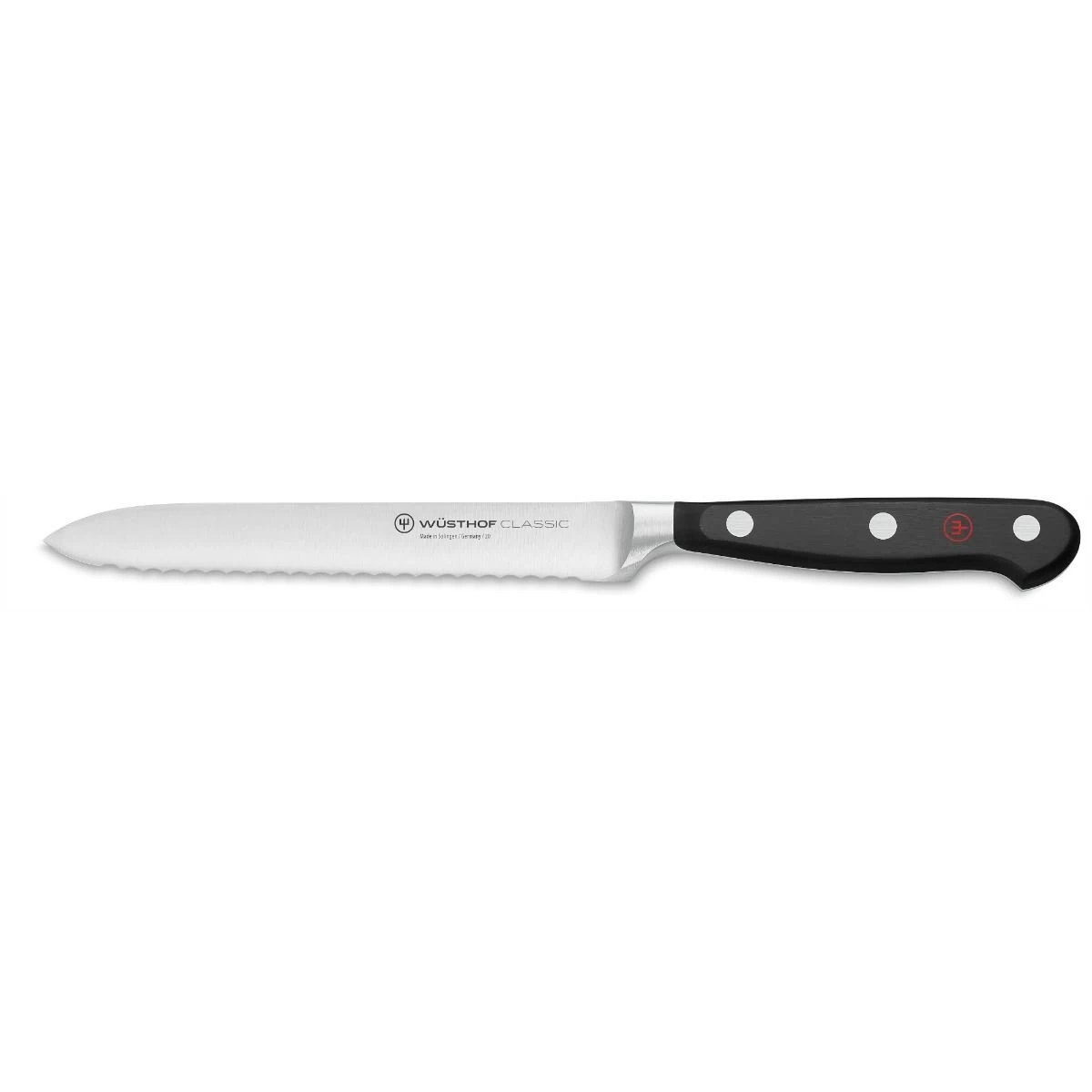 Wusthof Classic 5" Utility Knife | Serrated 3 Wusthof Classic 5" Utility Knife | Serrated