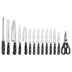 Wusthof Classic 15-Piece Block Set | Acacia -Cookware & Knives Shop 1090171501 classic 15pc block set acacia knives 1