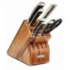 Wusthof Classic Ikon 8-Piece Knife Block Set | Acacia -Cookware & Knives Shop 1090370807 clik 8pcblkset acacia