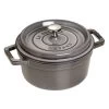 Staub 2.75 Qt. Round Cocotte/Dutch Oven | Graphite Grey -Cookware & Knives Shop 1102218