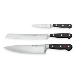 Wusthof Classic 3-Piece Starter Knife Set | Cook's, Bread & Paring