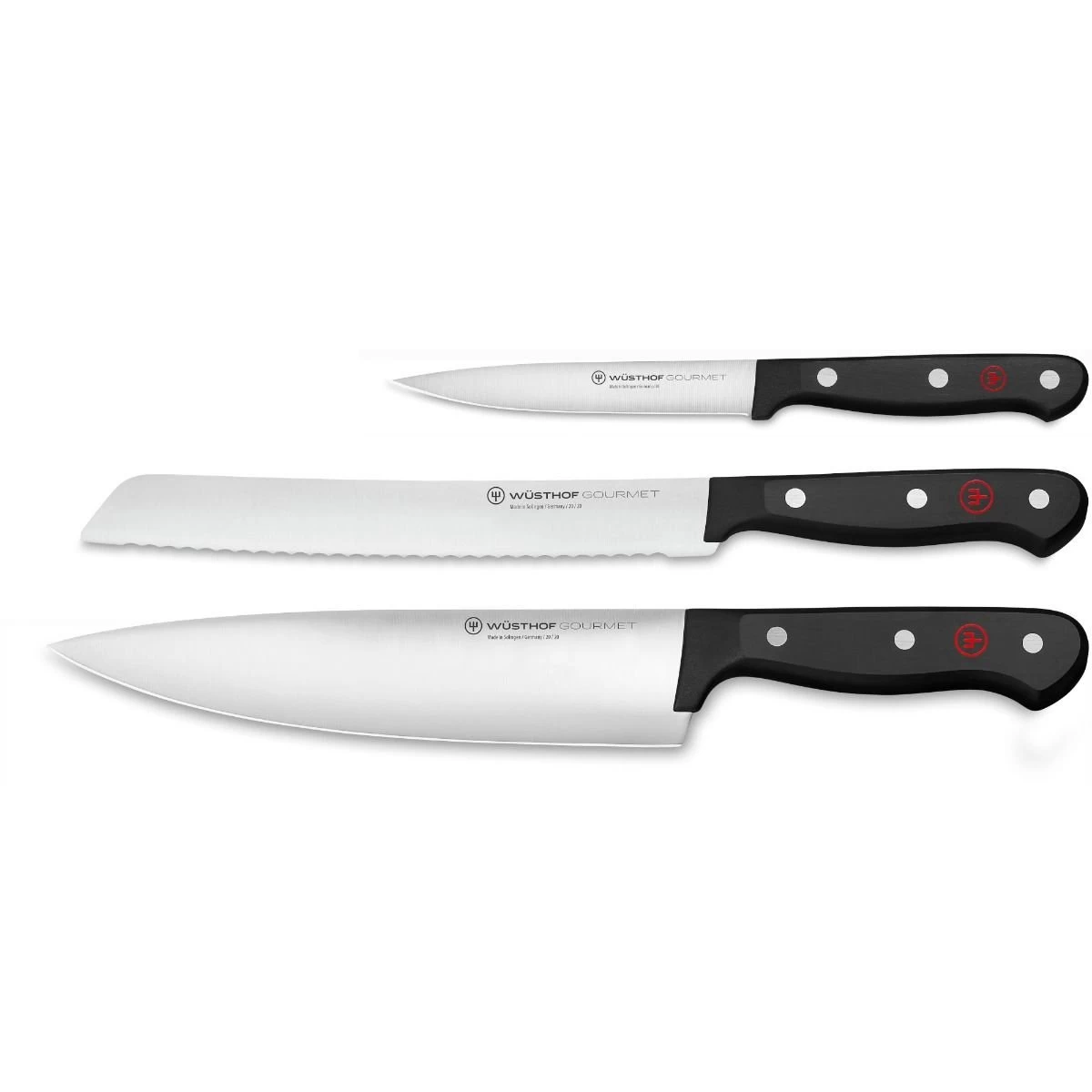 Wusthof Gourmet 3-Piece Starter Knife Set 3 Wusthof Gourmet 3-Piece Starter Knife Set