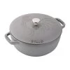 Staub 3.75 Qt. Essential French Oven With Rooster Lid | Graphite Grey -Cookware & Knives Shop 11752418 1