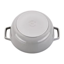 Staub 3.75 Qt. Essential French Oven With Rooster Lid | Graphite Grey -Cookware & Knives Shop 11752418 3