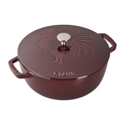 Staub 3.75 Qt. Essential French Oven With Rooster Lid | Grenadine