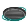 Staub 10" Cast Iron Pure Grill Pan | Turquoise -Cookware & Knives Shop 12030105 1