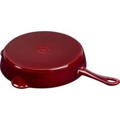 Staub 11'' Traditional Deep Skillet | Grenadine -Cookware & Knives Shop 12322887 05