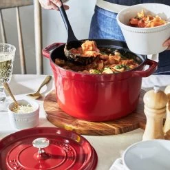 Staub 5 Qt Tall Cocotte | Cherry -Cookware & Knives Shop 12502406 gif2 05
