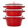 Staub Stackable Cocotte, Braiser, And Grill Pan With Lid | Cherry -Cookware & Knives Shop 14552606 05 1
