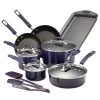 Rachael Ray Purple Gradient 14 Piece Enamel Cookware Set -Cookware & Knives Shop 14558 rachael ray purple 14 piece enamel cookware set