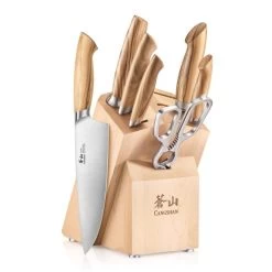 Cangshan Cutlery Oliv Series 8-Piece Knife Block Set