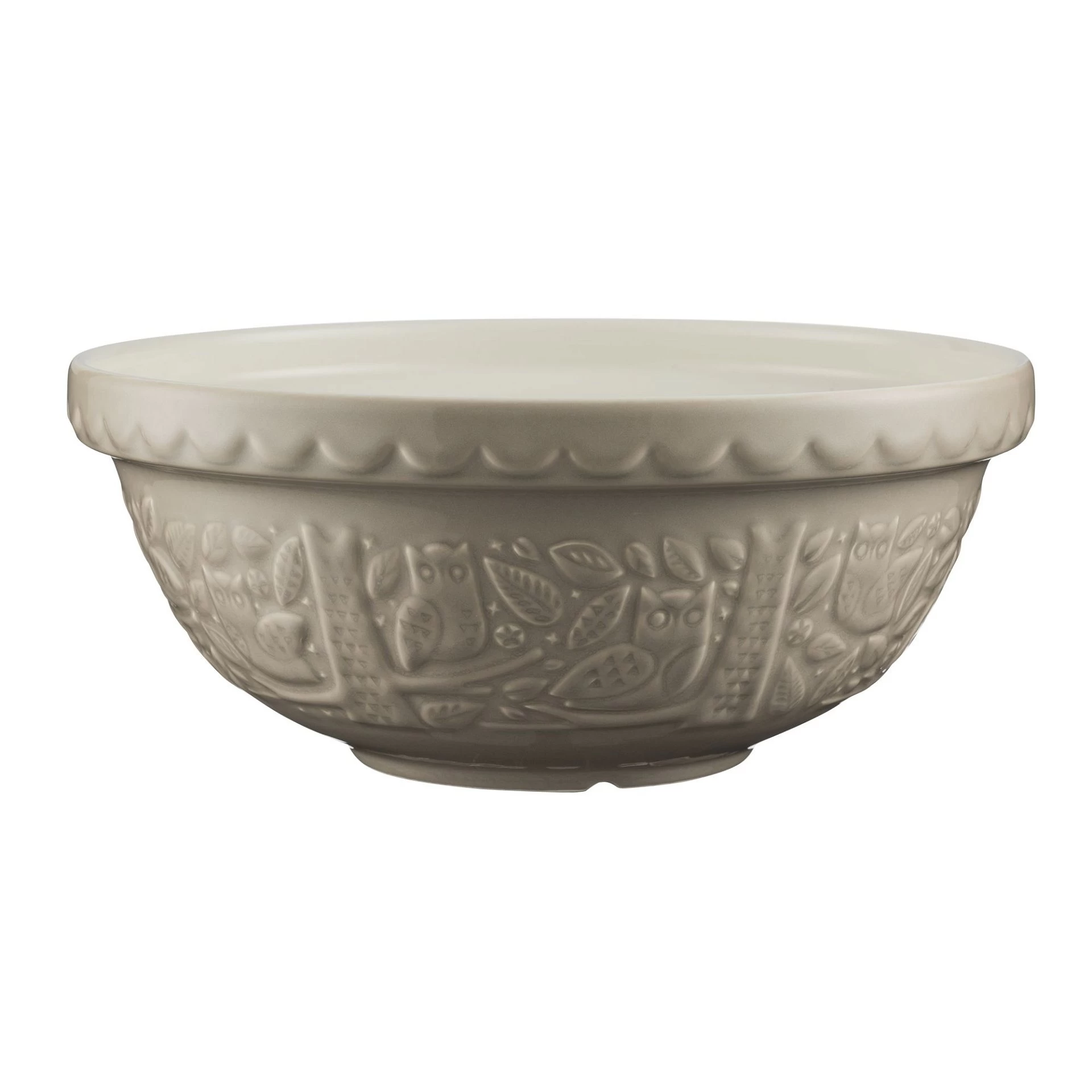 Mason Cash In The Forest S18 (2.85 Qt) Embossed Mixing Bowl | Owl (Stone) 3 Mason Cash In The Forest S18 (2.85 Qt) Embossed Mixing Bowl | Owl (Stone)