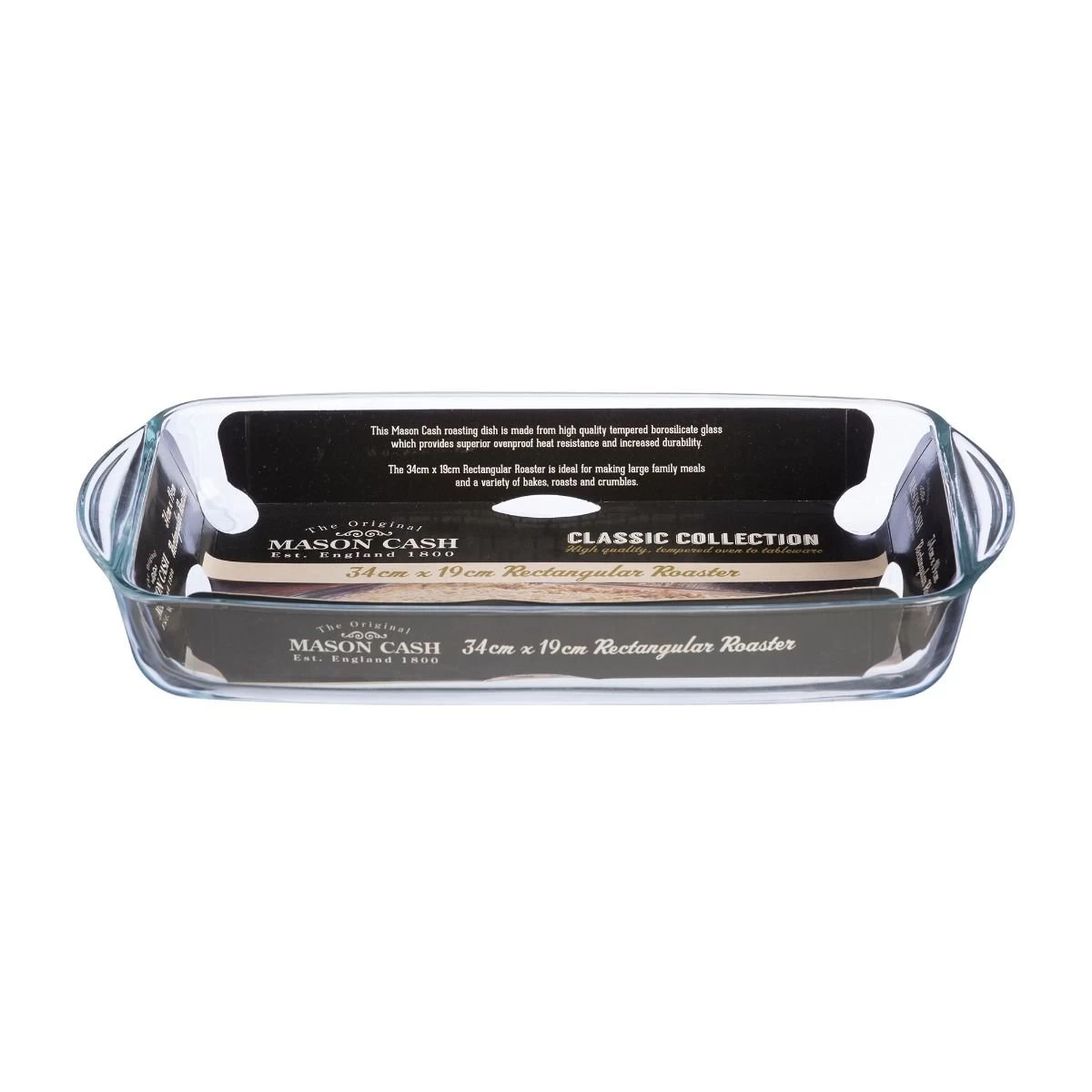 Mason Cash Classic Ovenware 13" X 7.5" Glass Rectangular Roaster 4 Mason Cash Classic Ovenware 13" X 7.5" Glass Rectangular Roaster - Image 2