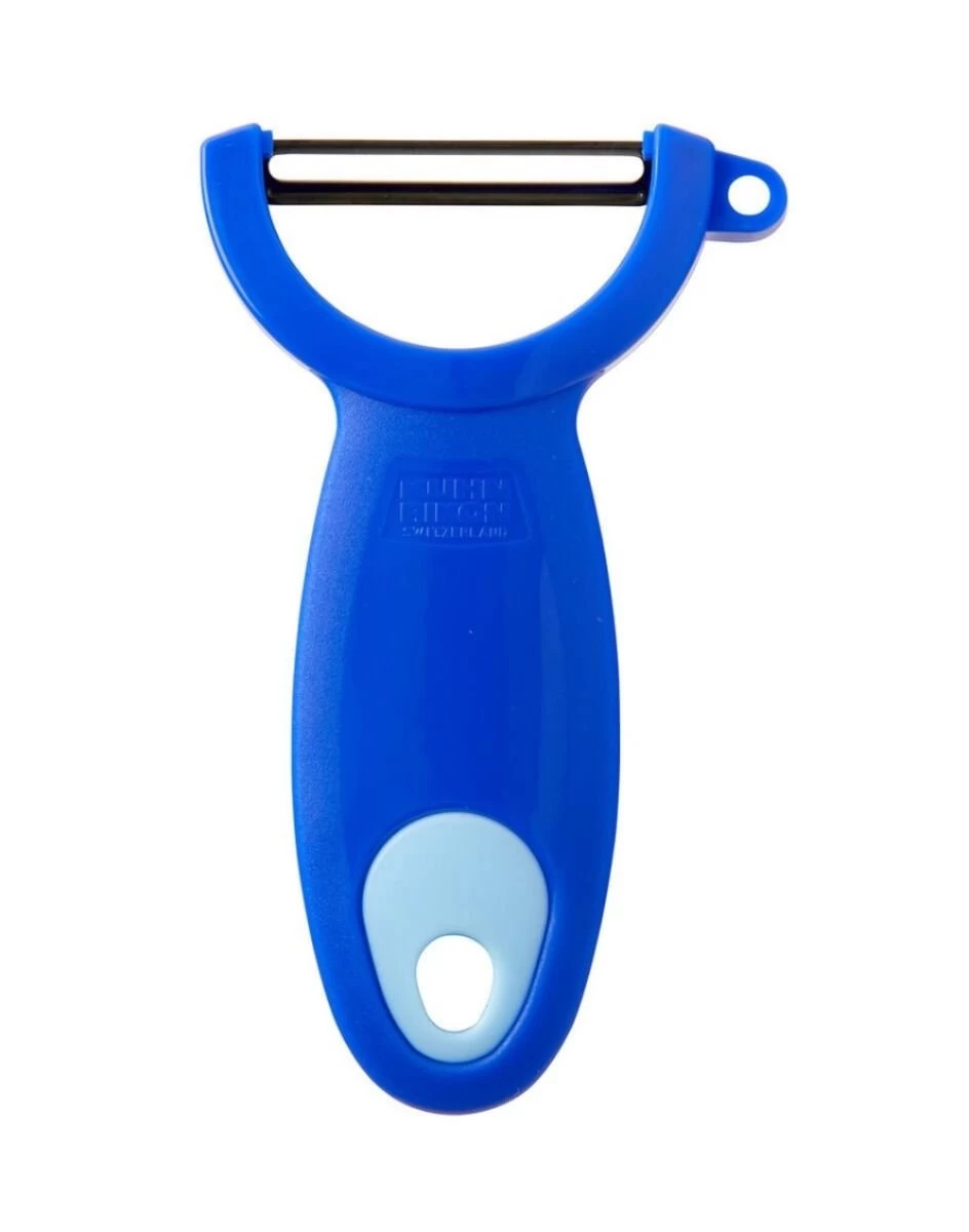 Kuhn Rikon 4" Swiss Easy Clean Peeler | Blue 3 Kuhn Rikon 4" Swiss Easy Clean Peeler | Blue