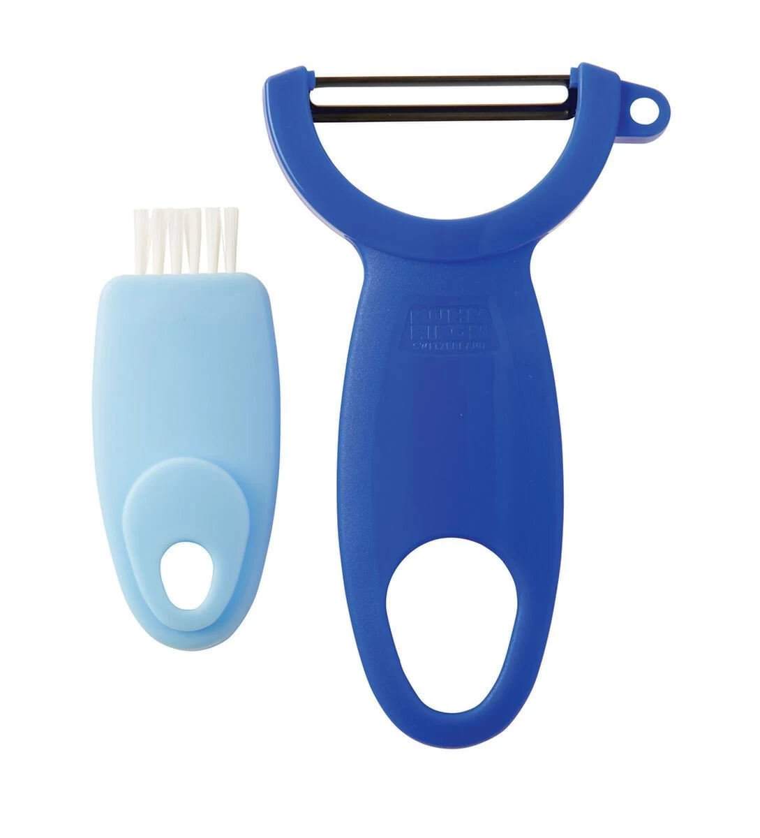 Kuhn Rikon 4" Swiss Easy Clean Peeler | Blue 4 Kuhn Rikon 4" Swiss Easy Clean Peeler | Blue - Image 2