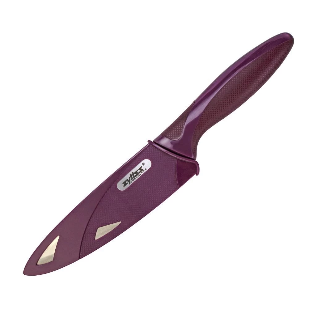 Zyliss 5" Utility Knife With Cover | Purple 5 Zyliss 5" Utility Knife With Cover | Purple - Image 3