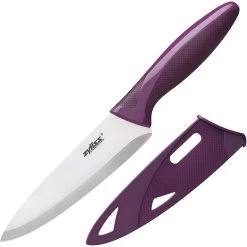 Zyliss 5" Utility Knife With Cover | Purple