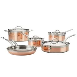 Hestan CopperBond Induction Cookware 10-Piece Set -Cookware & Knives Shop 31592 hcb 10pc copperbond cookware set