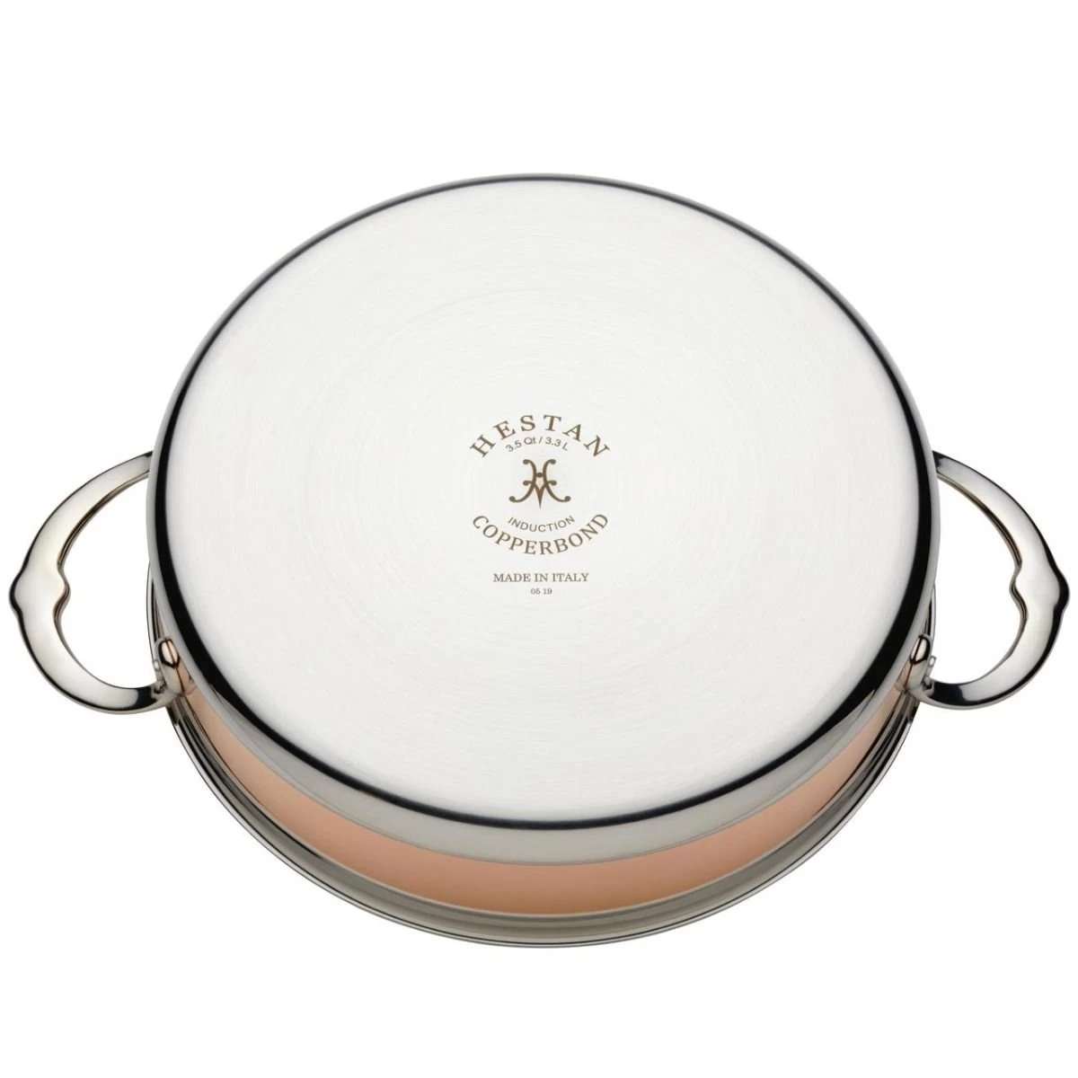 Hestan CopperBond Induction Cookware 3.5 Qt Covered Sauteuse 5 Hestan CopperBond Induction Cookware 3.5 Qt Covered Sauteuse - Image 3