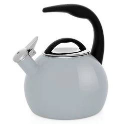 Chantal 2 Qt. Enamel-on-Steel Anniversary Collection Tea Kettle | Fog Grey