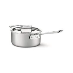 All-Clad D5 Brushed Stainless Steel Saucepan & Lid | 3 Qt.