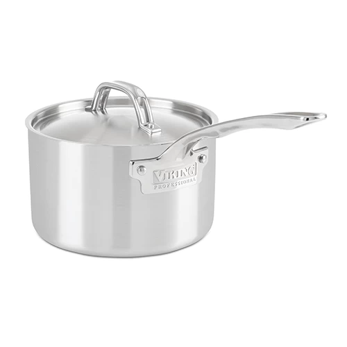 Viking Professional 5-Ply Saucepan With Lid - 3 Quart 3 Viking Professional 5-Ply Saucepan With Lid - 3 Quart