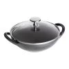 Staub 0.5 Qt. Baby Wok | Graphite Grey -Cookware & Knives Shop 40511 302 0 1