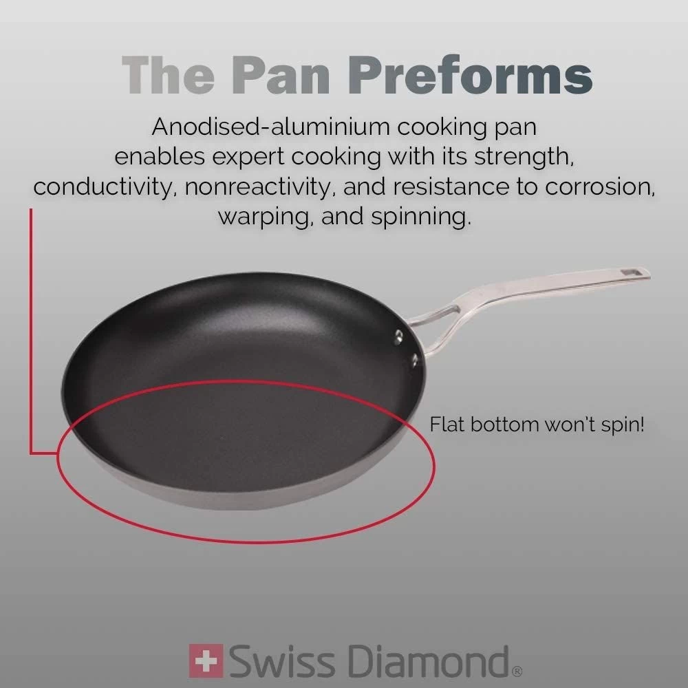 Swiss Diamond | Hard Anodized 10" Nonstick Frypan 5 Swiss Diamond | Hard Anodized 10" Nonstick Frypan - Image 3