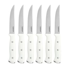 Cuisinart Classic 6-Piece Triple Rivet Steak Knife Set | White