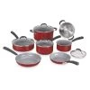 Cuisinart Advantage Ceramica XT 11-Piece Cookware Set | Red -Cookware & Knives Shop 54c 11r