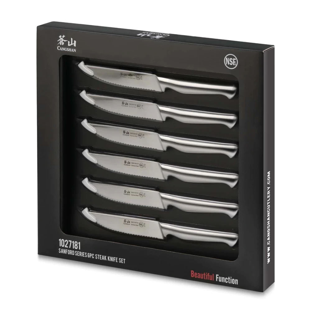 Cangshan Cutlery Sanford Series 6-Piece Steak Knife Set 7 Cangshan Cutlery Sanford Series 6-Piece Steak Knife Set - Image 5