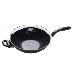 Swiss Diamond | HD Wok With Lid & Rack - 12.5" (5.3 Qt.)
