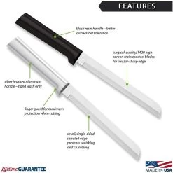 Rada Cutlery 6" Bread Slicer | Silver -Cookware & Knives Shop 613uwthkyql. ac sl1100 1