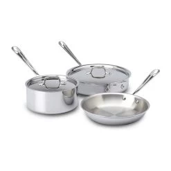 All-Clad D3 Stainless Steel Starter Cookware Set | 5-Piece