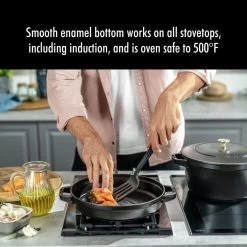 Staub Stackable Cocotte, Braiser, And Grill Pan With Lid | Black -Cookware & Knives Shop 61pgwgftbwl. ac sl1280