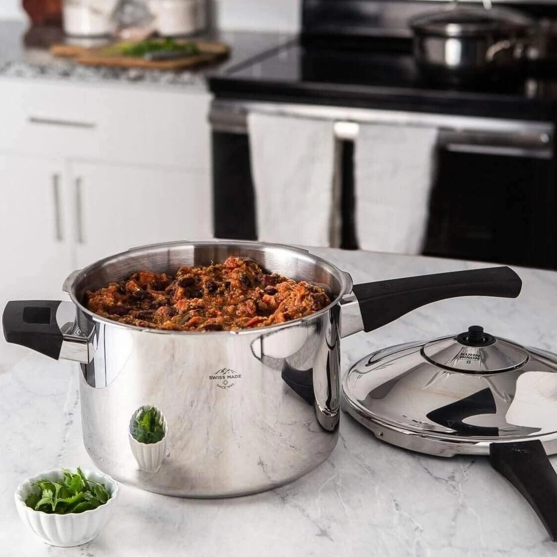 Kuhn Rikon Duromatic® Stainless Steel Pressure Saucepan | 3.7 Qt. 6 Kuhn Rikon Duromatic® Stainless Steel Pressure Saucepan | 3.7 Qt. - Image 4