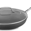 Cuisinart Chef's Classic Hard Anodized Nonstick 12" Skillet With Lid -Cookware & Knives Shop 622 30g cuisinart anodized skillet glass cover popup