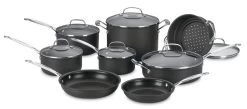 Cuisinart Chef's Classic Hard Anodized Nonstick Cookware Set | 14-Piece