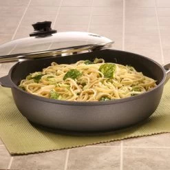 Swiss Diamond | HD Sauté Pan With Lid & Stainless Steel Handle - 12.5" (5.8 Qt.) -Cookware & Knives Shop 6732c food57 2017 10 27 20 11 39 utc