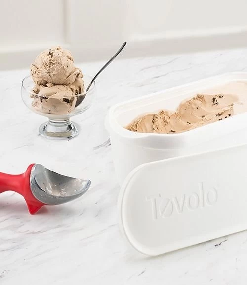Tovolo 2.5 Qt Ice Cream Tub (White) 4 Tovolo 2.5 Qt Ice Cream Tub (White) - Image 2