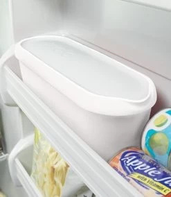 Tovolo 2.5 Qt Ice Cream Tub (White) 9 Tovolo 2.5 Qt Ice Cream Tub (White) -Cookware & Knives Shop 81 18945 2 5 qt glide a scoop ice cream tub 4 1 1