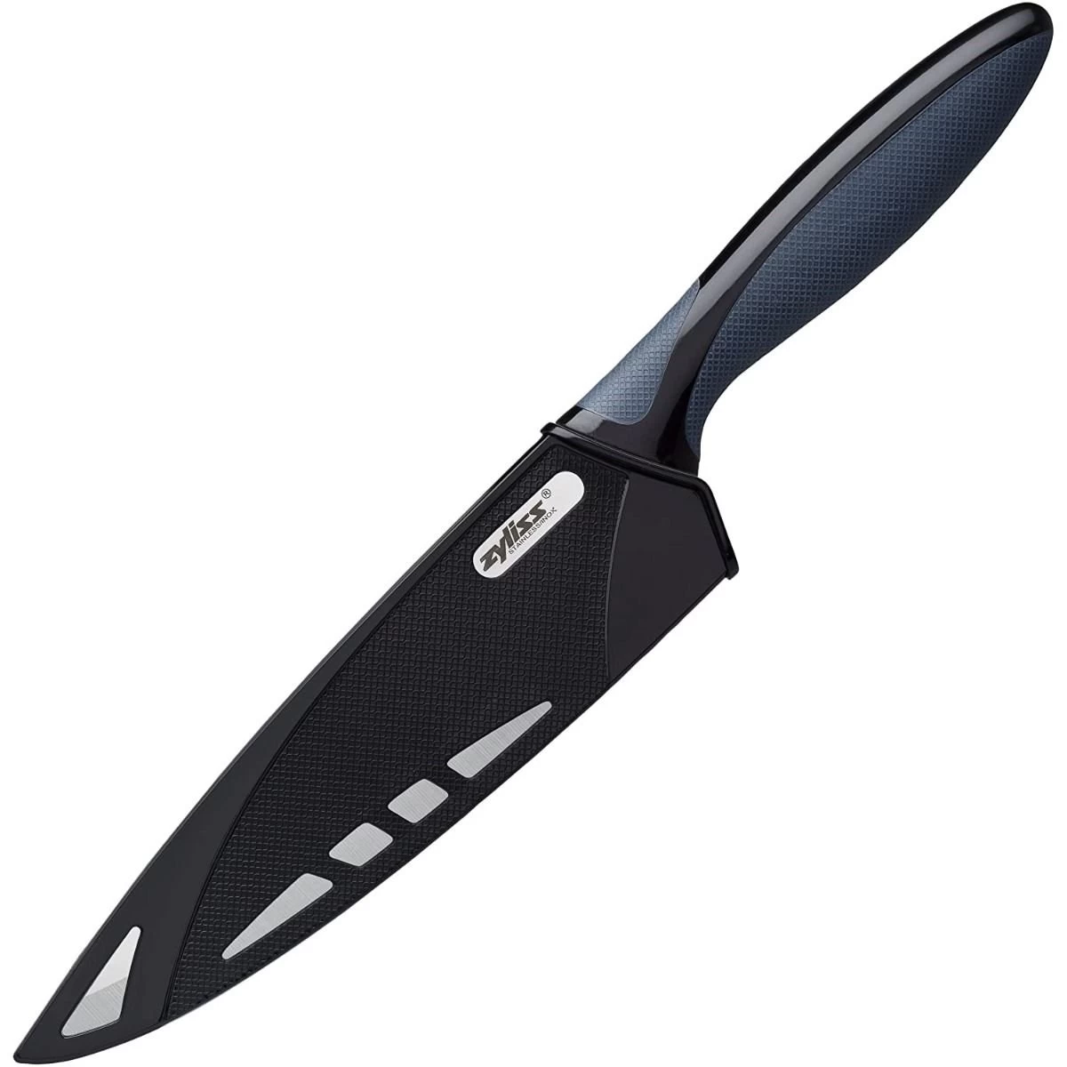 Zyliss 7.25" Chef's Knife With Cover | Black 4 Zyliss 7.25" Chef's Knife With Cover | Black - Image 2
