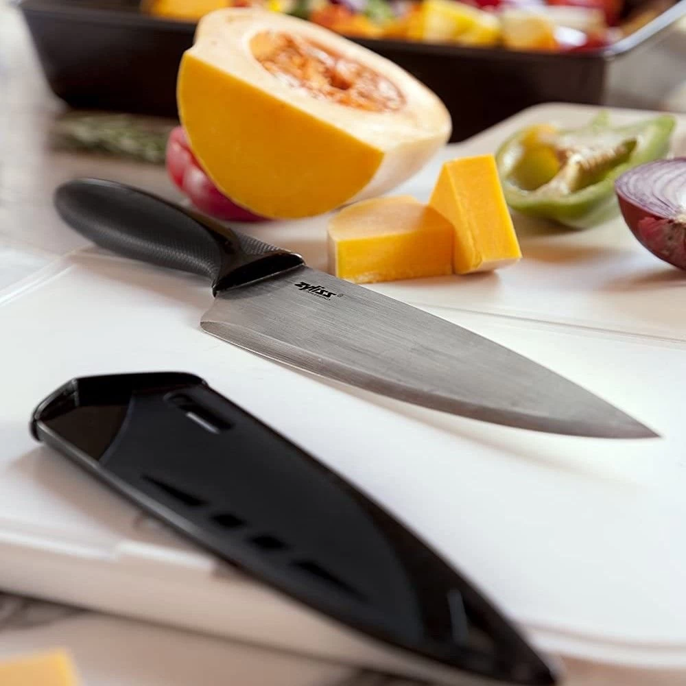 Zyliss 7.25" Chef's Knife With Cover | Black 5 Zyliss 7.25" Chef's Knife With Cover | Black - Image 3